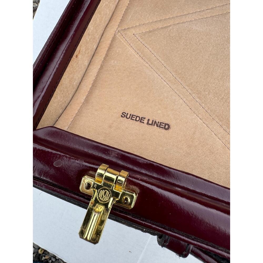 Top Grain Leather Bag Vintage leather briefcase lawyer doctor pilot document - Picture 12 of 16